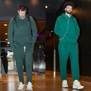 开云-连帽衫军团！掘金众将穿搭：约基奇&amp;穆雷深绿配色 哈达威与众不同